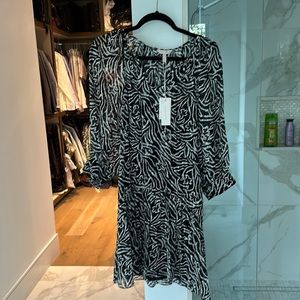 Silk black and white Rebecca Taylor dress